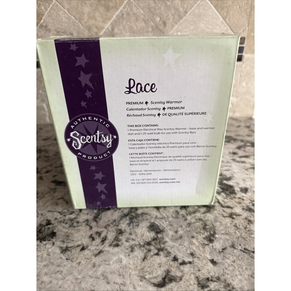 New Scentsy Lace Full-Size Premium Wax Warmer 26972 Retired Matte White